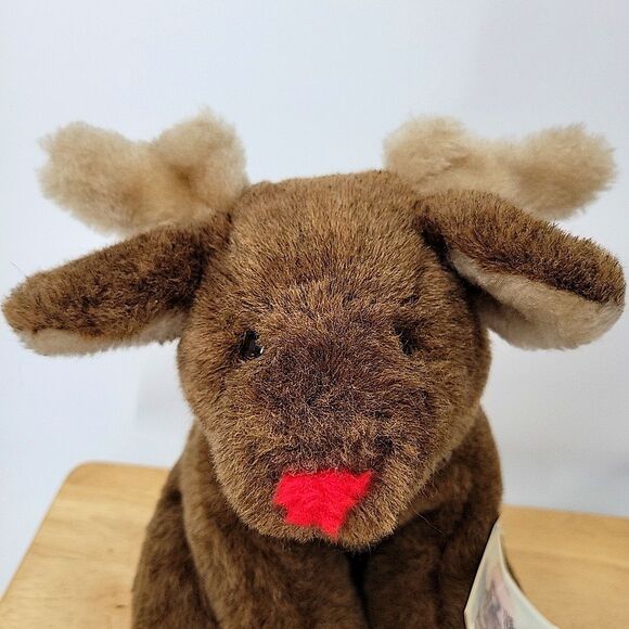 Vermont Teddy Bear Moose Plush 12 Inch Stuffed Animal Tags Limited Edition 1987 - Picture 2 of 10